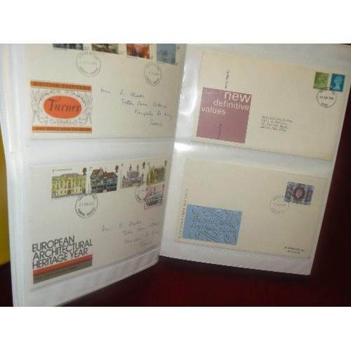 158 - FIRST DAY COVERS X 80, FROM 1965-2004. CONTAINED IN A LARGE RINGBINDER.