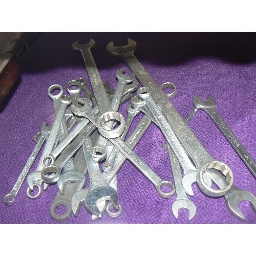 161 - COMBINATION SPANNERS, METRIC & IMPERIAL.