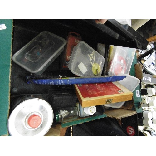 278 - BOX OF MIXED TOOLS, INCLUDES PRECISION TOOLS, BLACK & DECKER DRILL, WIRE CUTTERS, HEAVY DUTY MASONRY... 