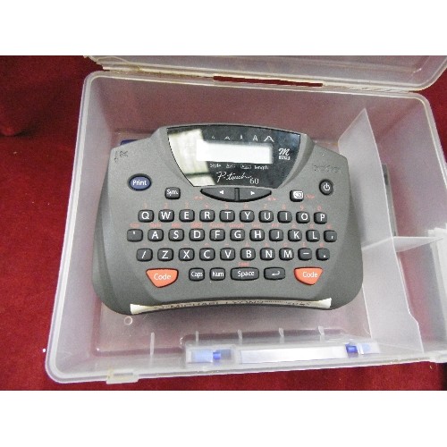 266 - BROTHER P-TOUCH. ALSO AN ADJUSTABLE WATCH-BACK OPENER TOOL.