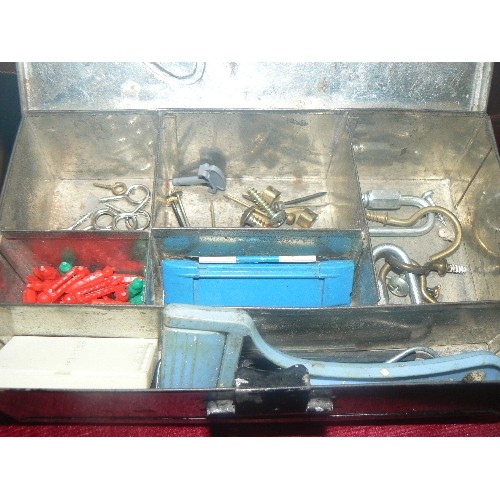 435 - BOX OF TOOLING , SCREWDRIVERS, DRILL BITS ETC