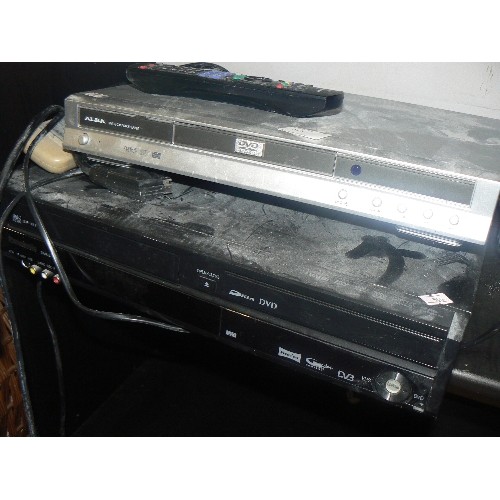 518 - PANASONIC COMBI VHS AND DVD AND A ALBA DVD PLAYER