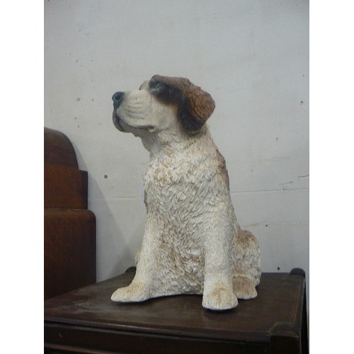 489 - LARGE CASTAGNA RESIN DOG FIGURE