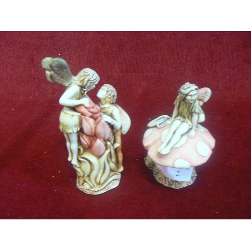 2 - 2 FAIRY FIGURINES WHICH ARE BOTH POTS