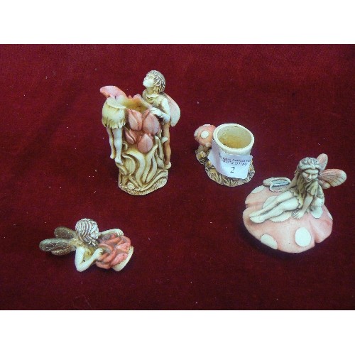 2 - 2 FAIRY FIGURINES WHICH ARE BOTH POTS