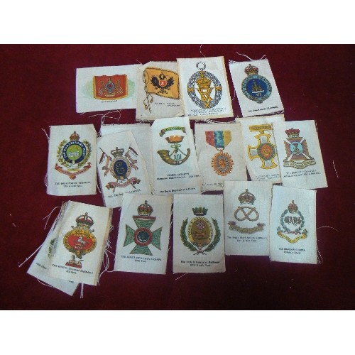 9 - LARGE COLLECTION OF OF SILK CIGARETTE CARDS APPROX 100 OF FLAGS AND THEMES