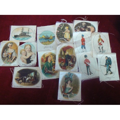 9 - LARGE COLLECTION OF OF SILK CIGARETTE CARDS APPROX 100 OF FLAGS AND THEMES