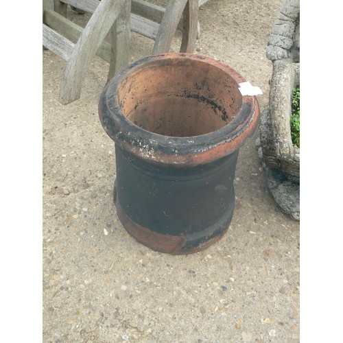 573 - VINTAGE TERRACOTTA CHIMNEY POT