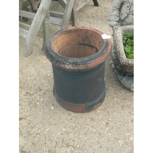 573 - VINTAGE TERRACOTTA CHIMNEY POT