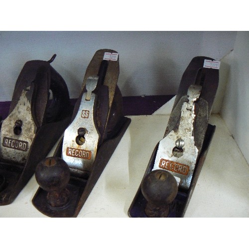 80 - 5 X VINTAGE WOOD PLANES. RECORD NUMBE 4.