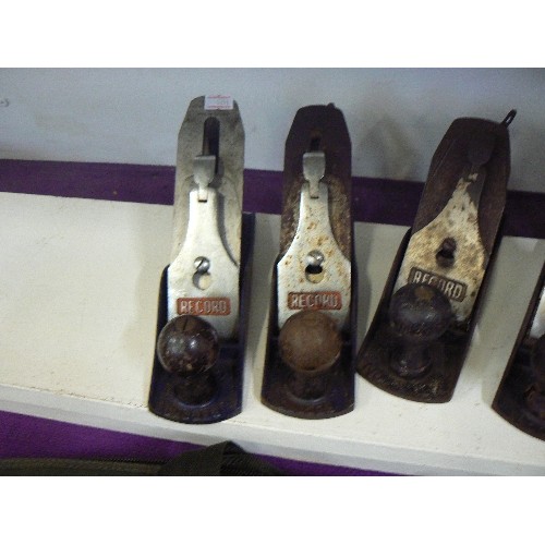 80 - 5 X VINTAGE WOOD PLANES. RECORD NUMBE 4.