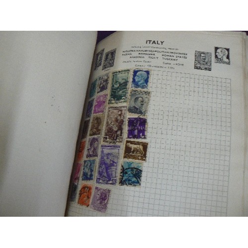 84 - 8 X STAMP ALBUMS WITH SOME CONTENTS.