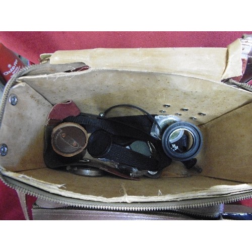 82 - VINTAGE CAMERAS. HALINA ANASTIGMET. 1:3.5, HANIMEX TELEFOTO LENS, SOLITEL LENS, FILTERS ETC. ALL CON... 