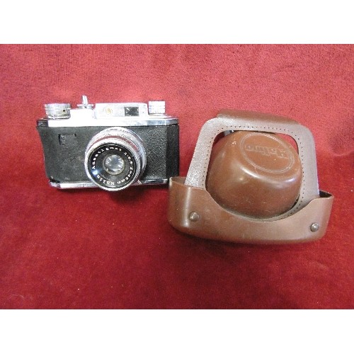 82 - VINTAGE CAMERAS. HALINA ANASTIGMET. 1:3.5, HANIMEX TELEFOTO LENS, SOLITEL LENS, FILTERS ETC. ALL CON... 