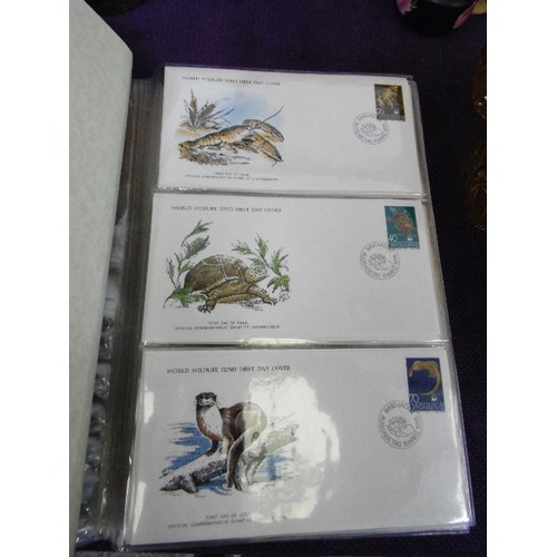 108 - OFFICIAL COLLECTION OF WORLD WILDLIFE FIRST DAY COVERS.