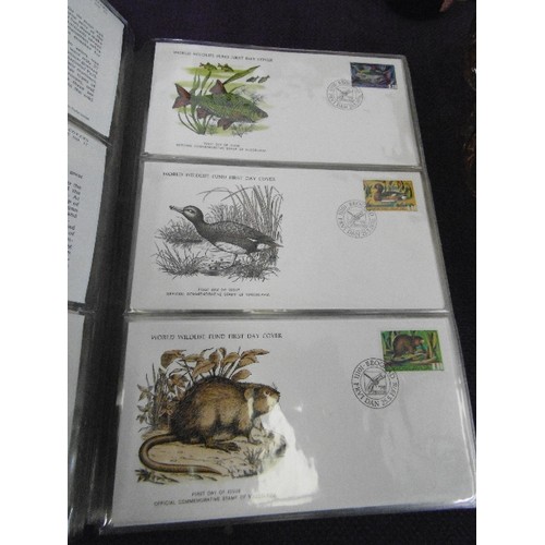 108 - OFFICIAL COLLECTION OF WORLD WILDLIFE FIRST DAY COVERS.