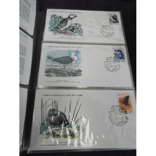 108 - OFFICIAL COLLECTION OF WORLD WILDLIFE FIRST DAY COVERS.