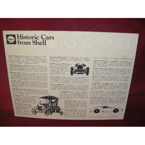 208 - 'HISTORIC CARS' COMPLETE SET OF COINS ON DISPLAY CARD, INC LAGONDA V12 1939, ROLLS ROYCE SILVER GHOS... 