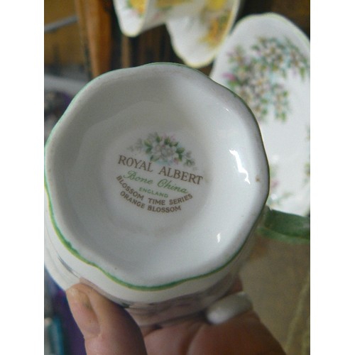 234 - ROYAL ALBERT CUP & SAUCER DUOS, X 4. VINTAGE.