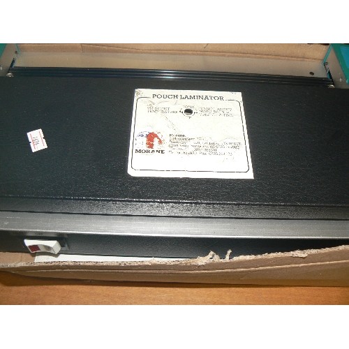 246 - POUCH LAMINATOR WITH PAPER. MORANE 7000. WE ARE TOLD IN FULL WORKING ORDER.