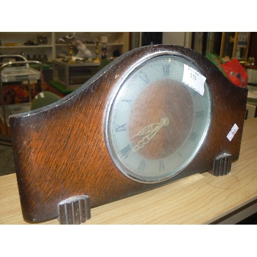 262 - VINTAGE BENTIMA DECO STYLE MANTLE CLOCK.