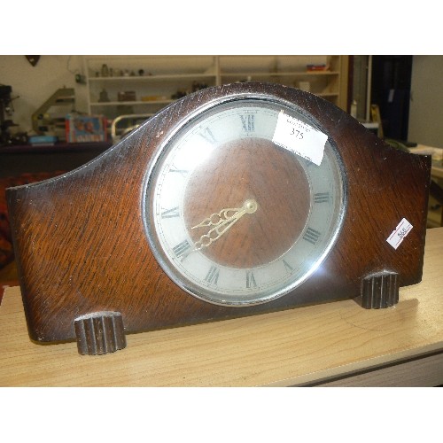 262 - VINTAGE BENTIMA DECO STYLE MANTLE CLOCK.