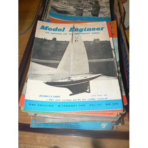 298 - THE MODEL ENGINEER. LARGE STACK OF VINTAGE MAGAZINES. SOME FROM THE 1950'S. 'THE MAGAZINE FOR THE ME... 