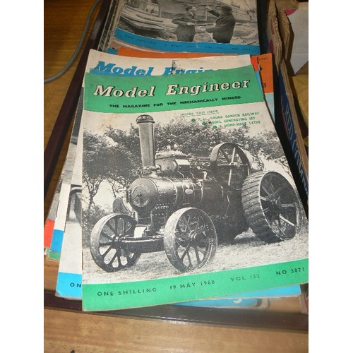 298 - THE MODEL ENGINEER. LARGE STACK OF VINTAGE MAGAZINES. SOME FROM THE 1950'S. 'THE MAGAZINE FOR THE ME... 