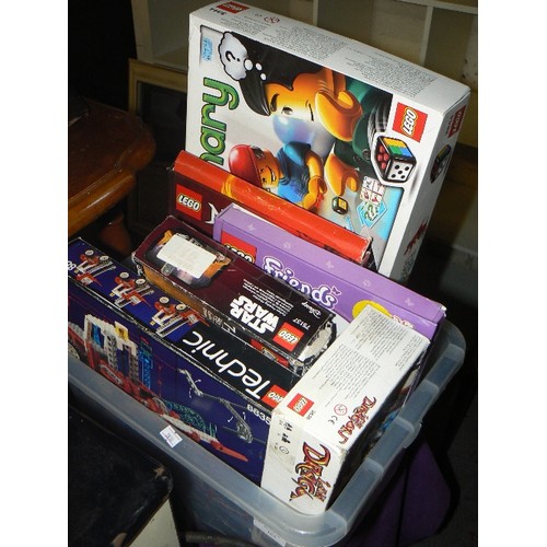 165 - BOXES OF LEGO[CONTENTS NOT CHECKED] INC STAR WARS, LAVA DRAGON, MUNSTER HIGH, CREATIONARY, TECHNIC E... 