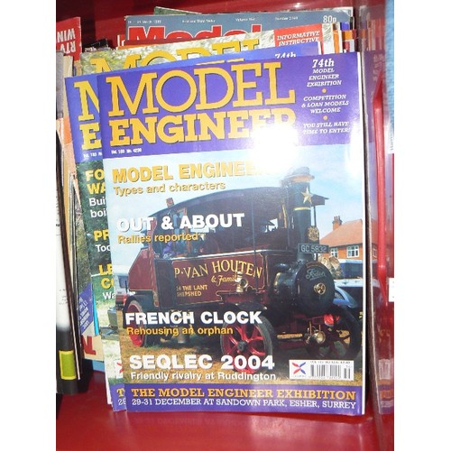 321 - QUANTITY OF VINTAGE MODEL ENGINEER MAGAZINES. IN A LARGE RED CRATE.