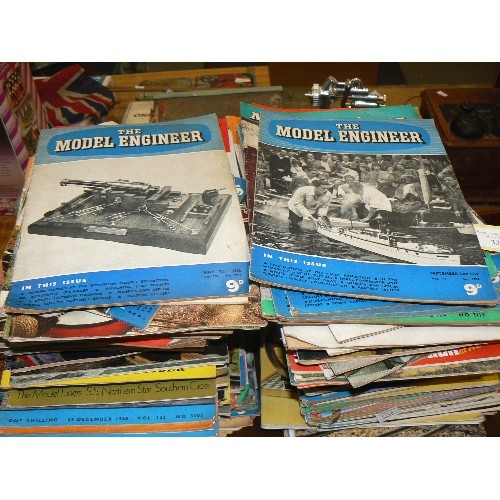 332 - VINTAGE THE MODEL ENGINEER MAGAZINES FROM 1950'S ONWARDS, X 2 LARGE STACKS.