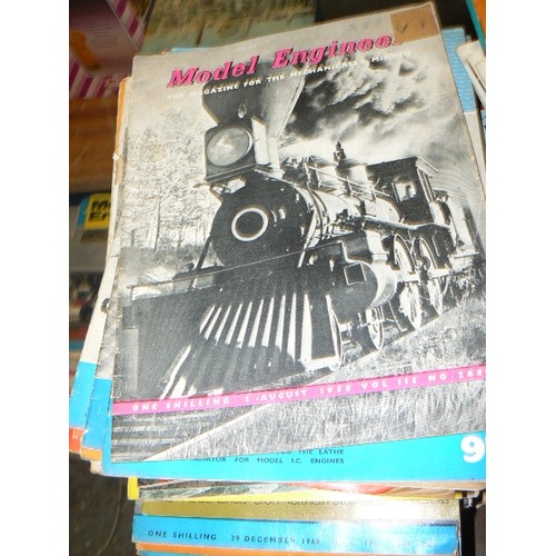 332 - VINTAGE THE MODEL ENGINEER MAGAZINES FROM 1950'S ONWARDS, X 2 LARGE STACKS.