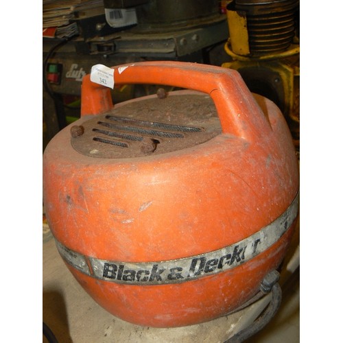 342 - WELDING TRANSFORMER. BLACK & DECKER F250 75 AMP WELDING UNIT.