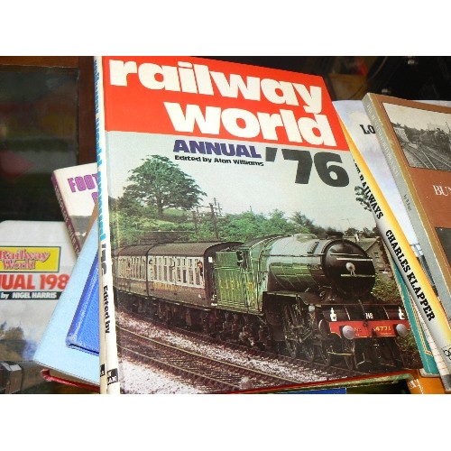 356 - RAILWAY & LOCOMOTIVE INTEREST. STACK OF VINTAGE BOOKS. INCLUDES THE BRITISH STEAM SPECIALITIES LTD, ... 