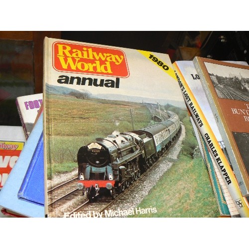 356 - RAILWAY & LOCOMOTIVE INTEREST. STACK OF VINTAGE BOOKS. INCLUDES THE BRITISH STEAM SPECIALITIES LTD, ... 