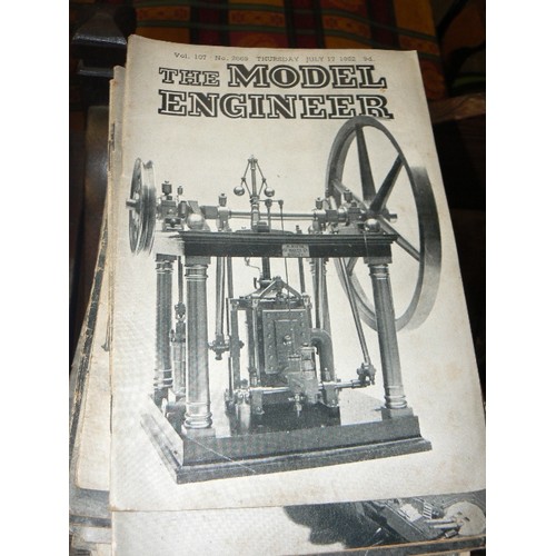 380 - EARLY 1950/51/52 'THE MODEL ENGINEER. BLACK & WHITE MAGAZINES. LARGE STACK. COVERING A HUGE RANGE OF... 