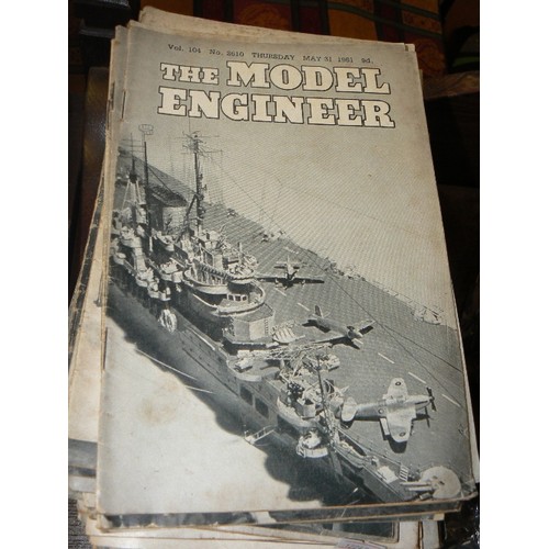 380 - EARLY 1950/51/52 'THE MODEL ENGINEER. BLACK & WHITE MAGAZINES. LARGE STACK. COVERING A HUGE RANGE OF... 