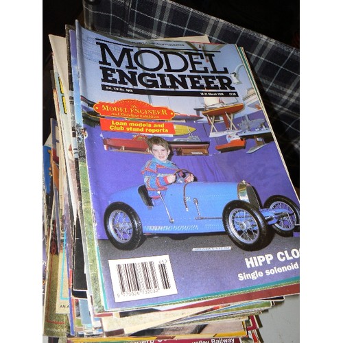 386 - MODEL ENGINEER. LARGE STACK OF MAGAZINES COVERING A HUGE RANGE OF TOPICS. MOSTLY 1980'S.