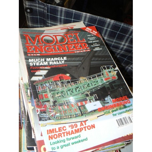 386 - MODEL ENGINEER. LARGE STACK OF MAGAZINES COVERING A HUGE RANGE OF TOPICS. MOSTLY 1980'S.