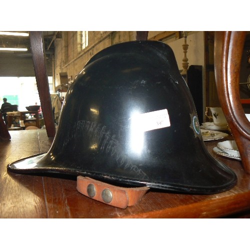 397 - BRITISH FIRE SERVICE VINTAGE HELMET.