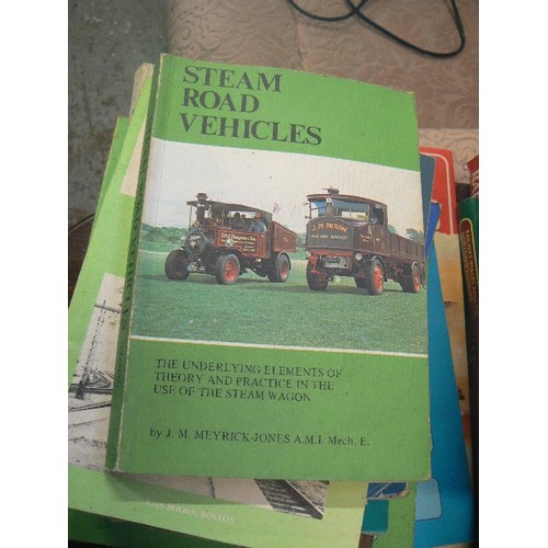 373 - RAILWAY/STEAM TRAIN/MODEL RAILWAY INTEREST. 2 STACKS OF VINTAGE BOOKS, INC THE 1948 MODEL RAILWAY HA... 