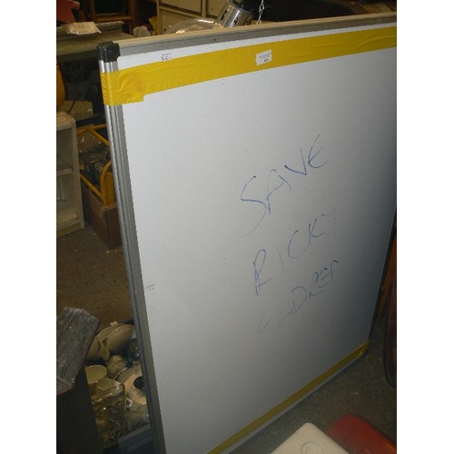 456 - 2 X LARGE OFFICE WHITE BOARDS.