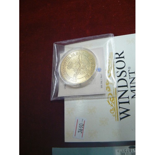 34 - SILVER HALF DOLLAR 1944 WITH NEWS CARD 22ct GOLD PLATED COPY OF BATTLE OF CULLODEN 1750, 100th ANNIV... 