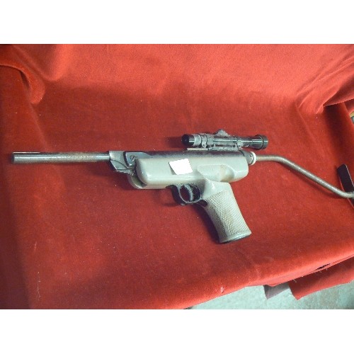 64A - VINAGE ORIGINAL .177 AIR PISTOL WITH BSA SCOPE