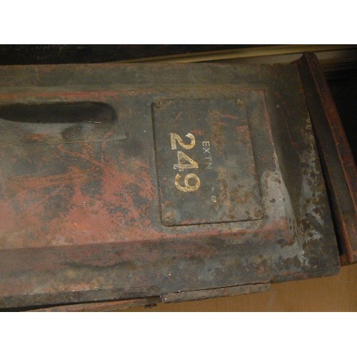 178A - VINTAGE PHONE IN METAL HANGING BOX - POSSIBLY RAILWAY