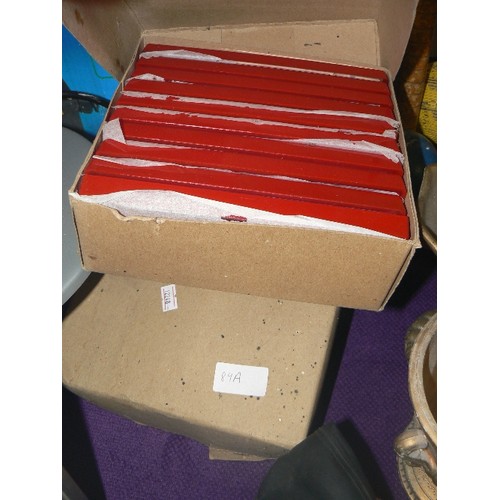 89A - 2 BOXES OF TRADITIONAL RED TELEPHONE BOX 'ANTI-VANDAL' WINDOW PANELS