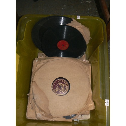 231A - BOX OF VINTAGE 78's LP'S