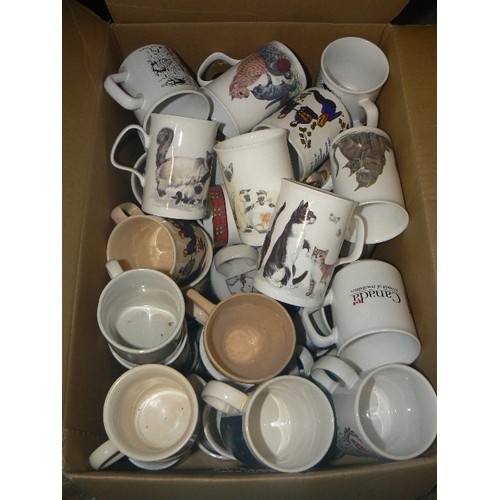 333A - BOX OF MIXED MUGS