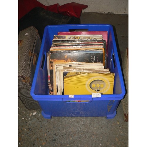 503 - BOX AND CASE OF RECORDS - JAZZ, HAMMOND GOES BOSSA, SCOTTISH DANCE PARTY ETC