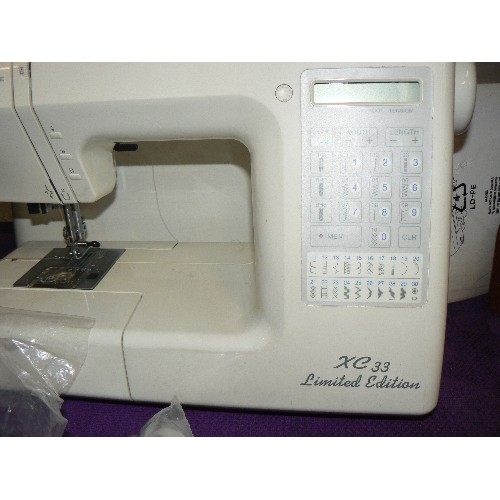 162 - JENOME XC33 LIMITED EDITION SEWING MACHINE.